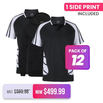 Mens Podium Arachnid Polo & P/C Pop Over Hoodie (12 Pack) Thumbnail