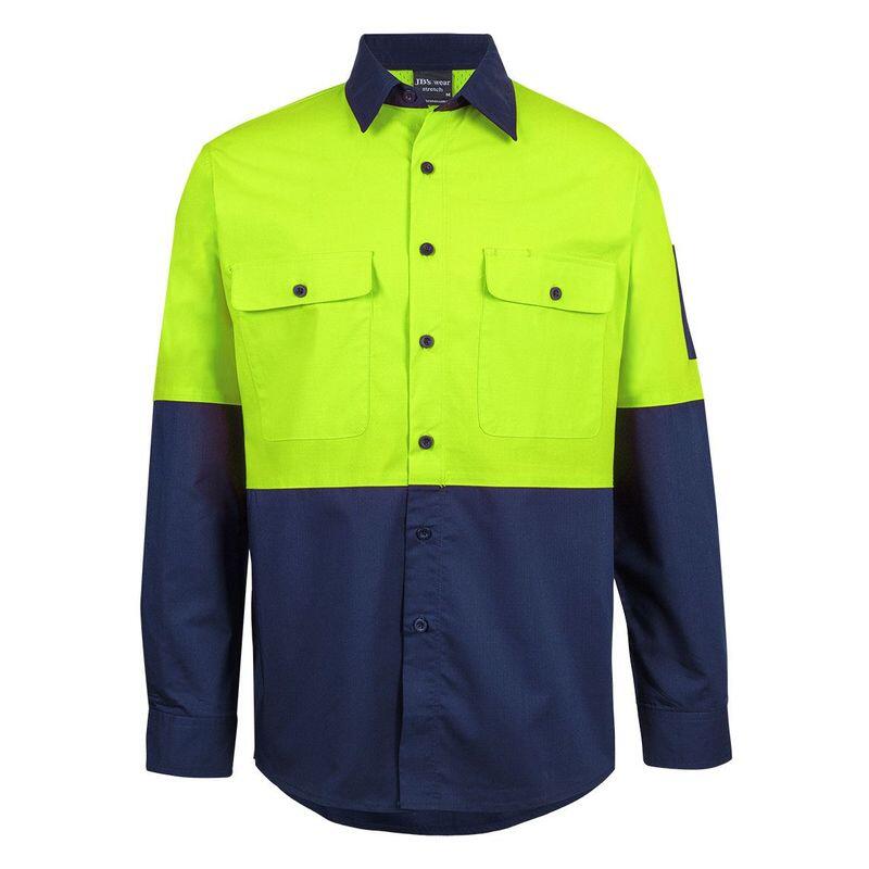 Hi Vis Class F Ripstop Long Sleeve Work Shirt Thumbnail