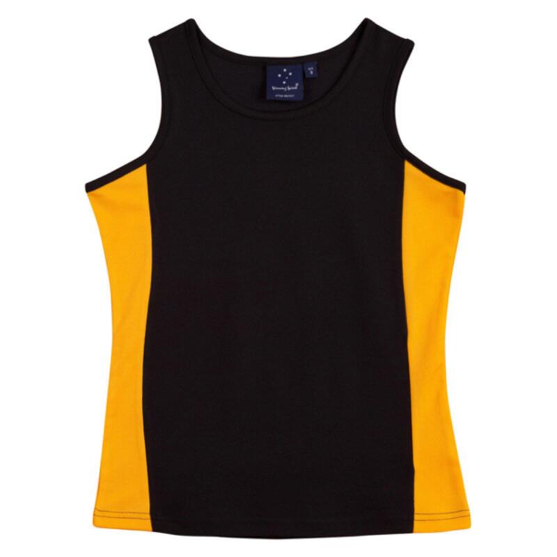 Womens Contrast Cooldry Mesh Singlet