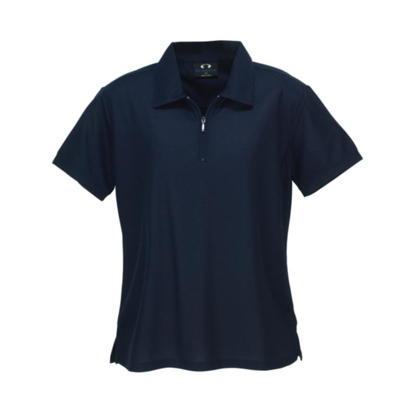 Womens Micro Waffle Polo Thumbnail