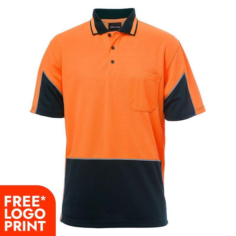 Mens Hi Vis Short Sleeve Gap Polo Thumbnail