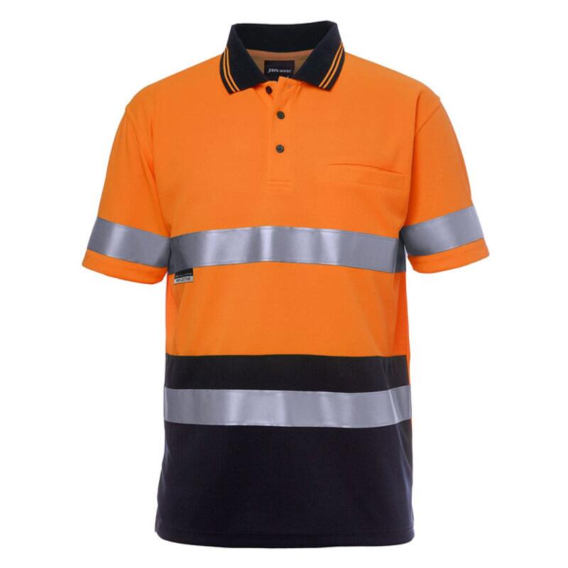 Mens Hi Vis Short Sleeve Day and Night Trad Polo Thumbnail