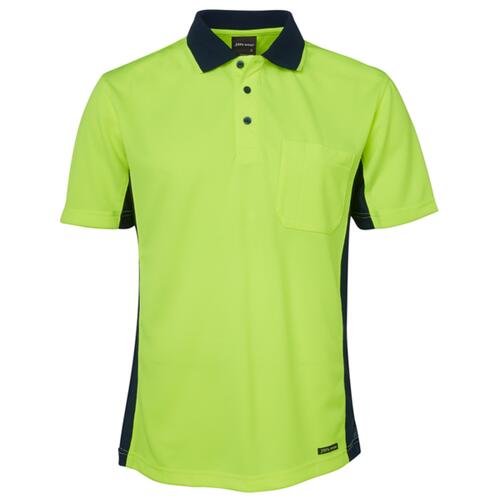 Mens Hi Vis Short Sleeve Sport Polo