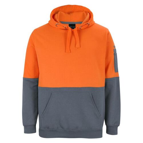Mens Hi Vis Pull Over Hoodie