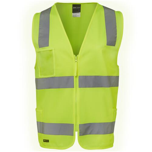 Mens Hi Vis (D+N) Zip Safety Vest