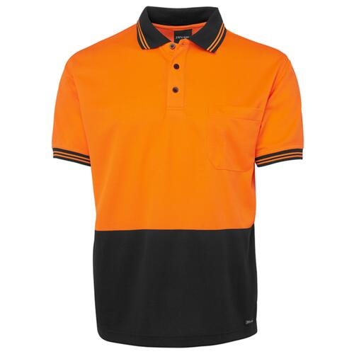 Mens Hi Vis Short Sleeve Traditional Polo