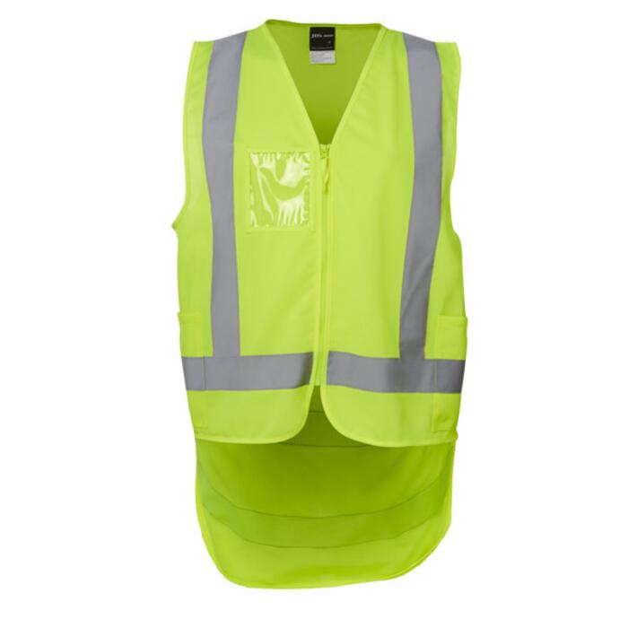 Mens Hi Vis Zip Drop Tail (D+N) Vest Thumbnail