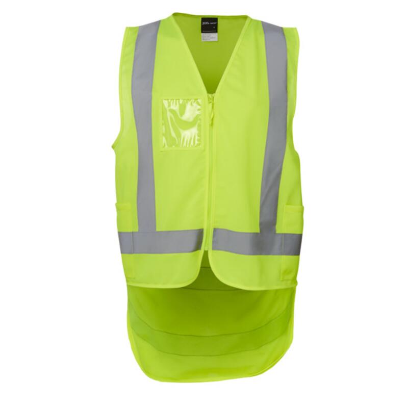 Mens Hi Vis Zip Drop Tail (D+N) Vest Thumbnail