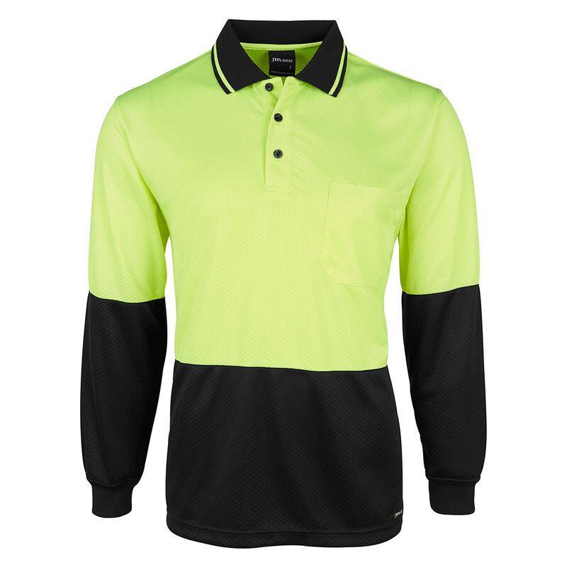 Mens Hi Vis Long Sleeve Jacquard Non Cuff Thumbnail