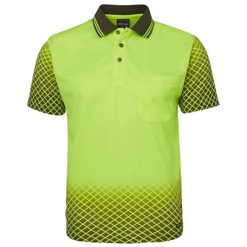 Mens Hi Vis Net Sub Polo