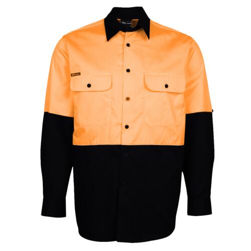 Mens Hi Vis Long Sleeve 150G Work Shirt