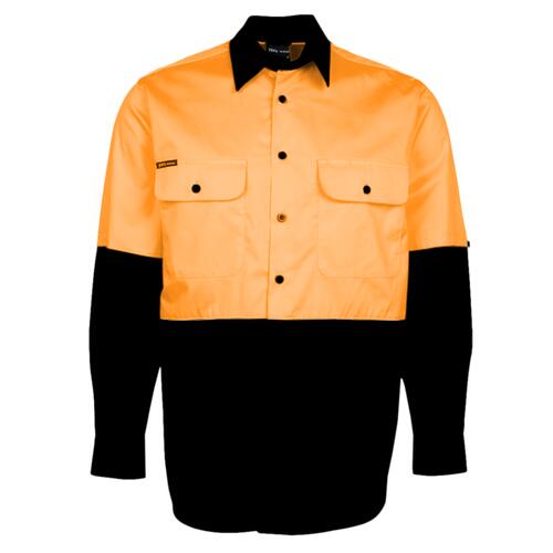 Mens Hi Vis Long Sleeve 150G Work Shirt
