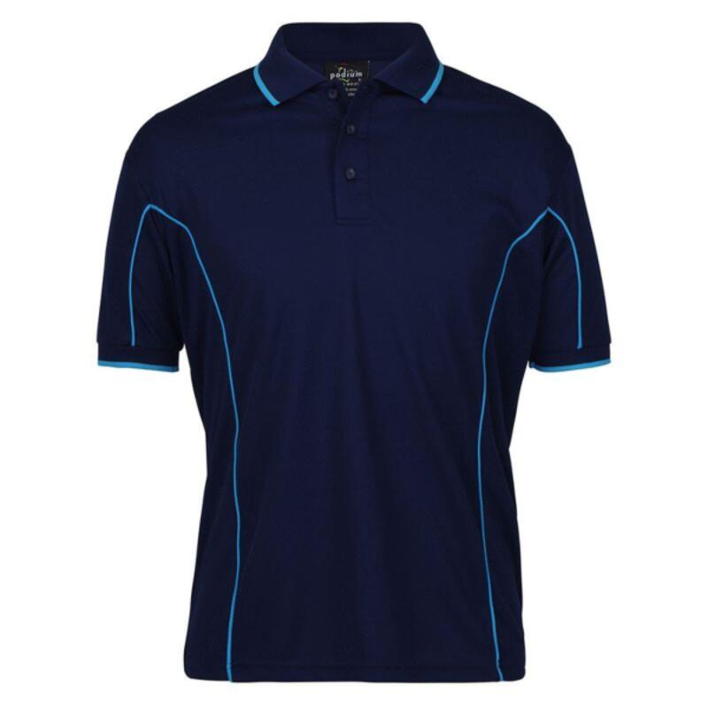 Mens Short Sleeve Piping Polo Thumbnail