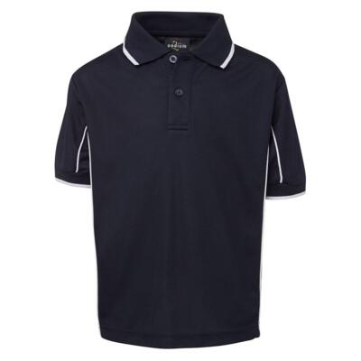 Kids Short Sleeve Piping Polo Thumbnail