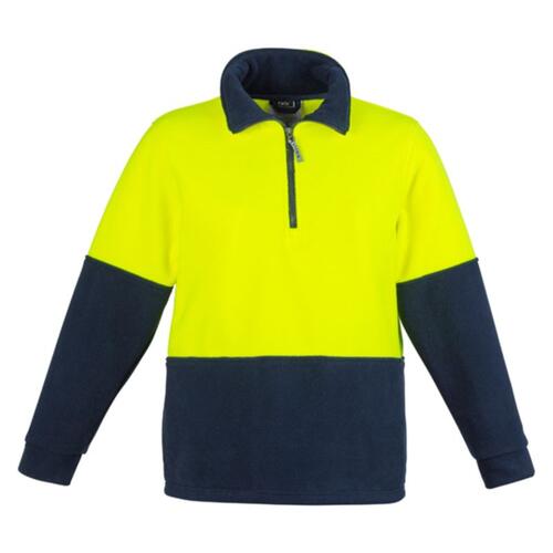 Unisex Hi Vis Half Zip Fleece Jumper