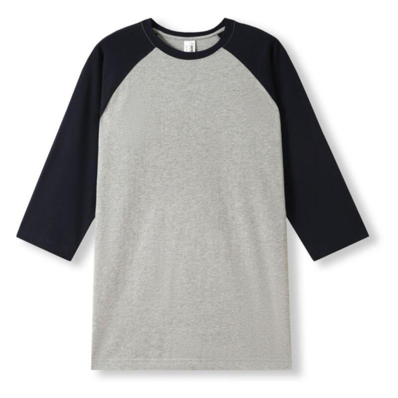 Unisex 3/4 Sleeve Raglan Tee Shirt