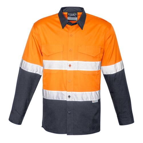 Mens Rugged Cooling Taped Hi Vis Spliced Shirt