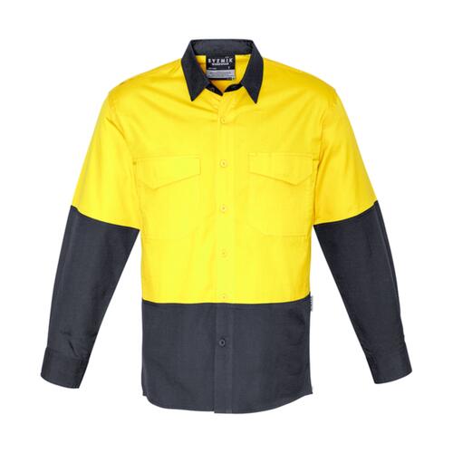 Mens Rugged Cooling Hi Vis Spliced Shirt