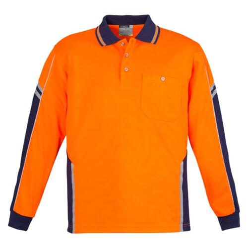 Mens Hi Vis Squad Long Sleeve Polo