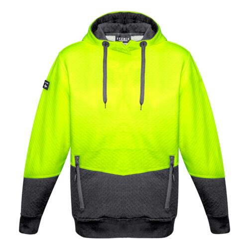 Unisex Hi Vis Textured Jacquard Hoodie Thumbnail