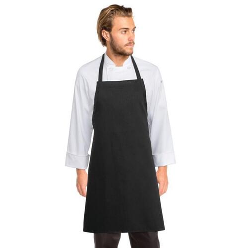 Black and White Bib Apron No Pocket Thumbnail