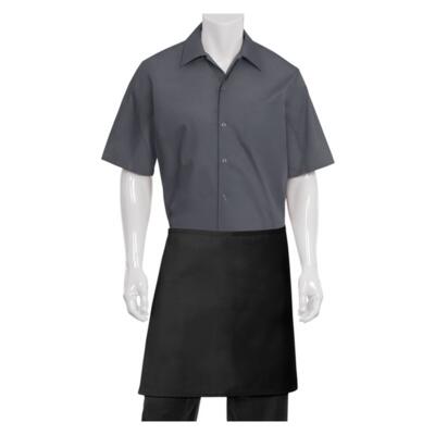Half Black Apron No Pocket Thumbnail