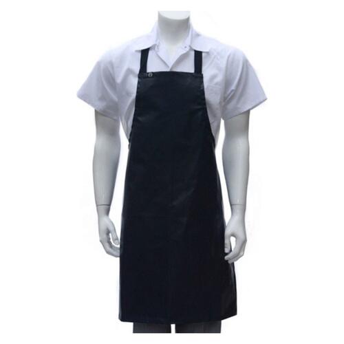 White, Black and  Navy Short PVC Bib Apron Thumbnail