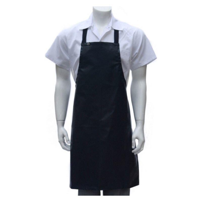 White, Black and  Navy Short PVC Bib Apron