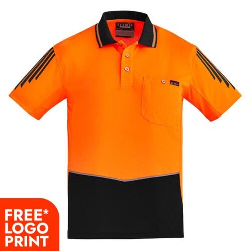 Mens Hi Vis Flux Short Sleeve Polo Thumbnail