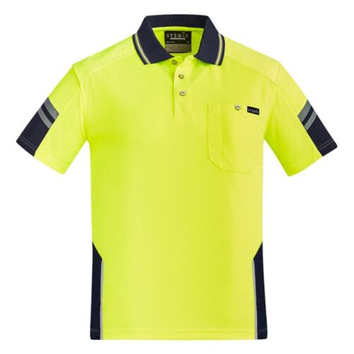 Mens Reinforced Hi Vis Squad Short Sleeve Polo