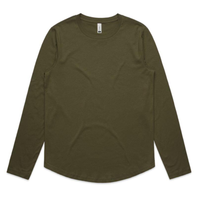 Womens Curve Long Sleeve Tee Thumbnail