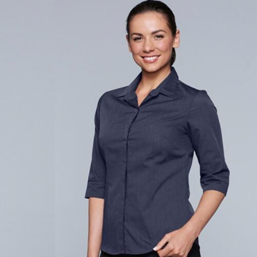 Womens Grange Shirt 3/4 Sleeve Thumbnail