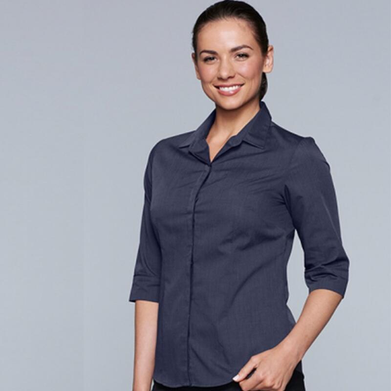 Womens Grange Shirt 3/4 Sleeve Thumbnail