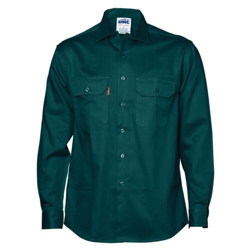 Cotton Drill Work Shirt - Long Sleeve
