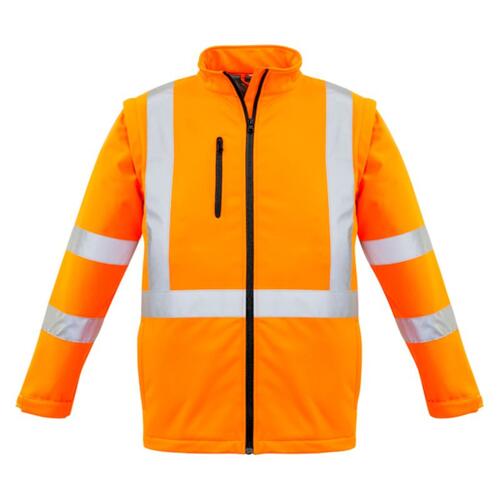 Unisex Hi Vis 2 in 1 X Back Soft Shell Jacket