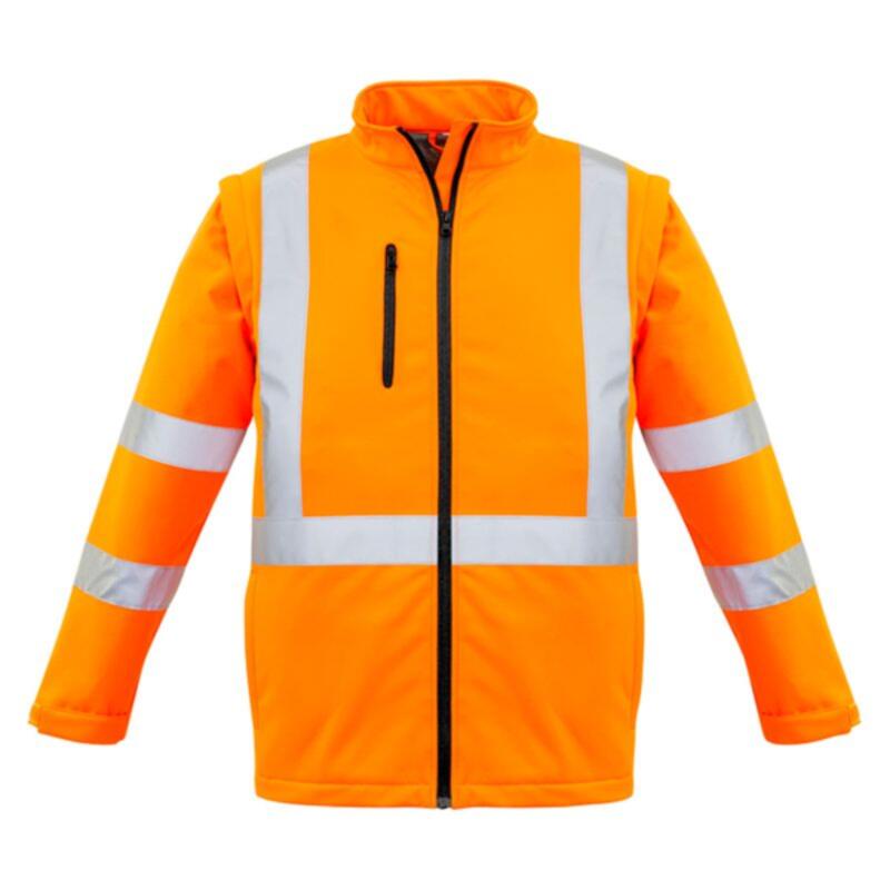 Unisex Hi Vis 2 in 1 X Back Soft Shell Jacket Thumbnail