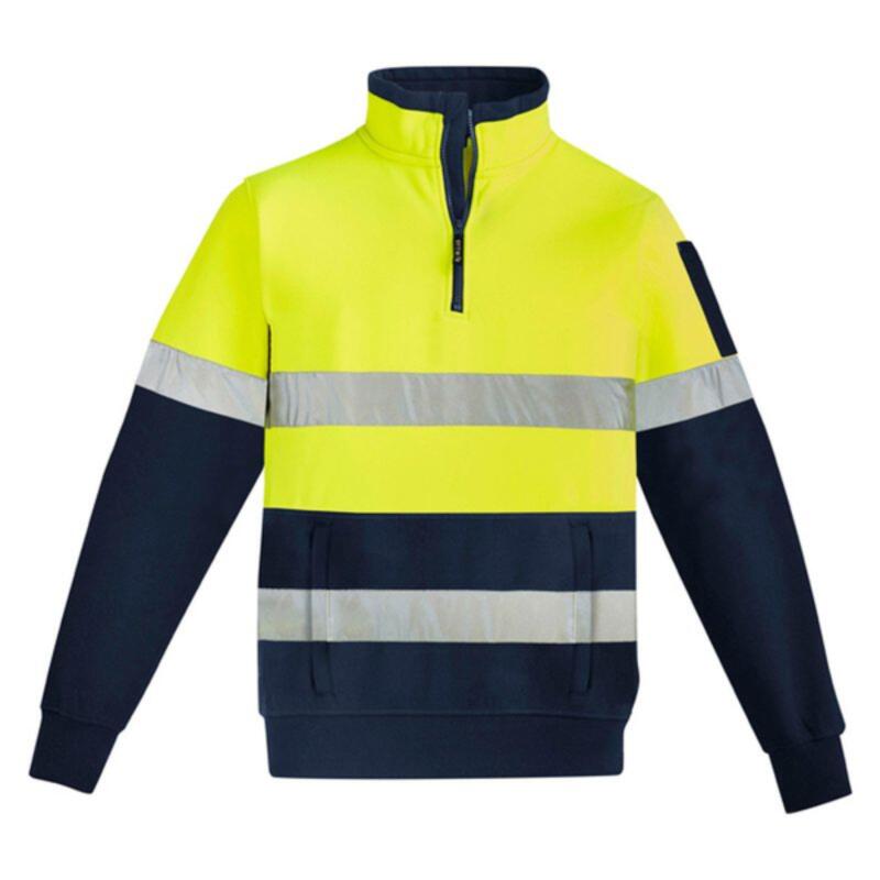 Mens Hi Vis 1/4 Zip Pullover - Hoop Taped Thumbnail