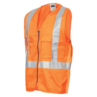 Cross Back Cotton Safety Vests with CSR Reflective Tape Thumbnail