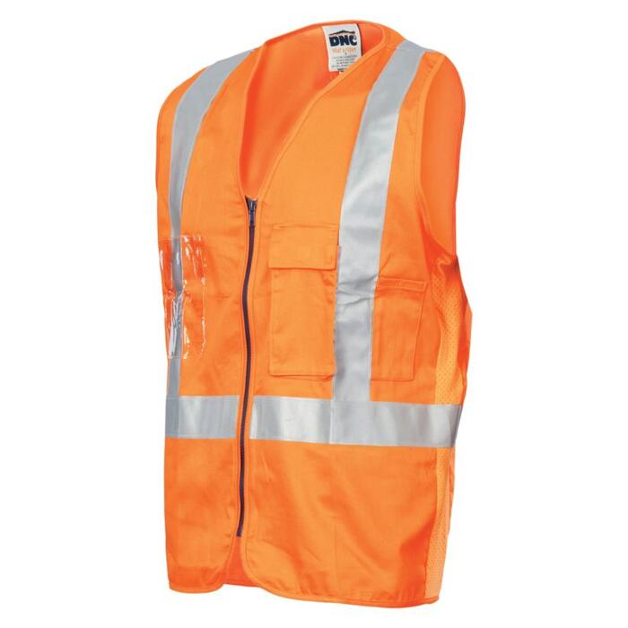Cross Back Cotton Safety Vests with CSR Reflective Tape Thumbnail