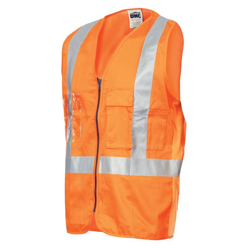 Cross Back Cotton Safety Vests with CSR Reflective Tape Thumbnail