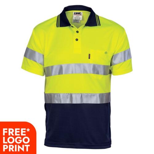 Hi Vis Cool Breathe Polo Shirt With CSR Tape Thumbnail