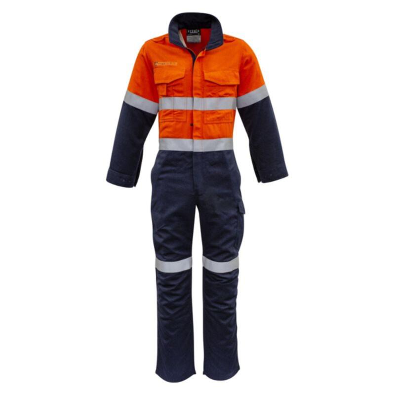 Mens Orange Flame HRC 2 Hoop Taped Spliced Overall Thumbnail