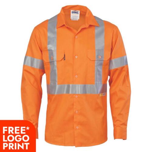 Cool Breeze Cross Back Cotton Shirt with 3M R/Tape Thumbnail