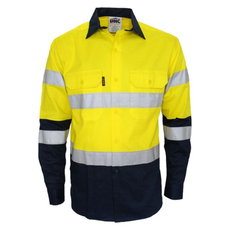 Mens HiVis 2 Tone Biomotion Taped Shirt Thumbnail