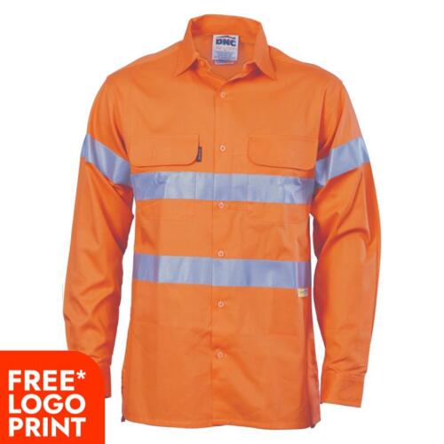 Mens HiVis Cotton Shirt with 3M 8906 R/Tape Thumbnail
