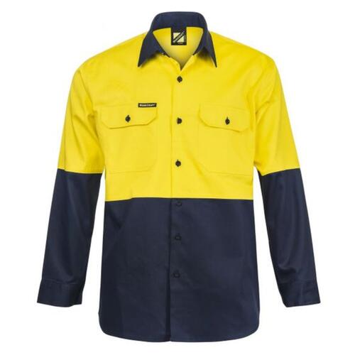 Mens Two Tone Long Sleeve Shirt