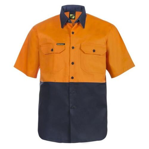 Mens Two Tone Short Sleeve Shirt