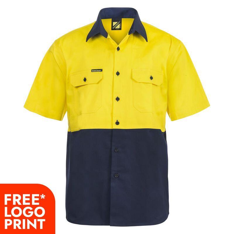 Mens Two Tone Short Sleeve Shirt   Thumbnail