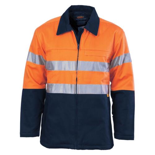 Mens HiVis Two Tone Protect or Drill Jacket with 3M R/ Tape Thumbnail