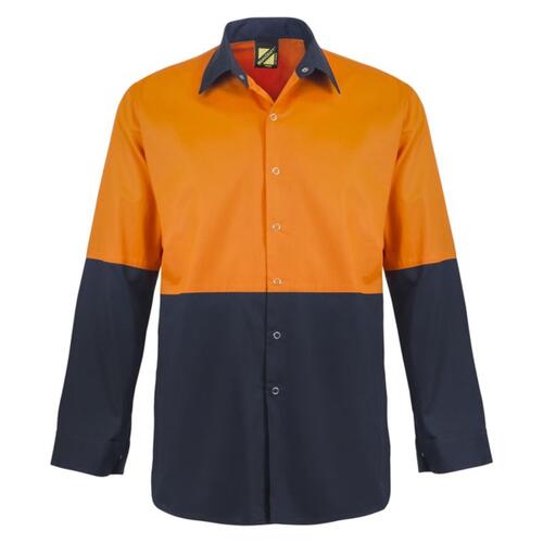 Mens Hi Vis Two Tone Long Sleeve Shirt
